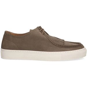 Sacha Suède Veterschoenen Taupe