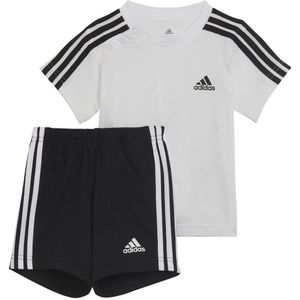 adidas Sportswear joggingpak wit/zwart