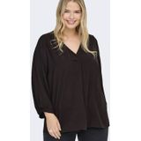 Carmetta - Blouse - V-Hals - 3/4 Mouwen - Regular Fit