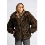 Nikkie - Leiden Coat - Winterjas - Warm Bruin - Dierenprint