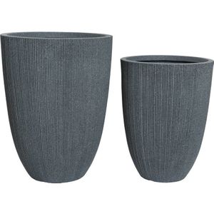 Decoris bloempot Lennox set van 2 (Ø44, 37 cm)