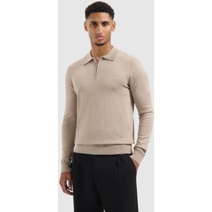 Pure Path gebreide trui taupe