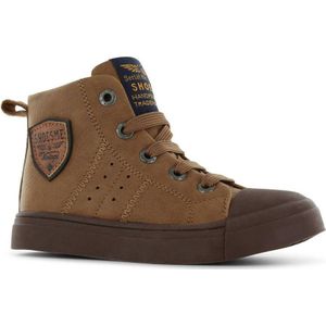 Shoesme leren veterboots bruin