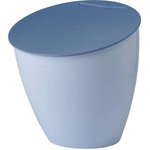 Mepal Calypso afvalbakje – 2,2 liter – Afvalbakje aanrecht met deksel – Duurzaam afvalbakje – Nordic blue
