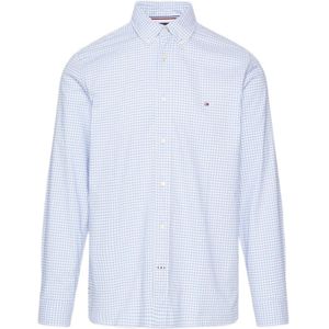 Tommy Hilfiger geruit regular fit overhemd 1985 OXFORD GINGHAM cloudy blue / optic white