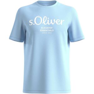 s.Oliver T-shirt met printopdruk lichtblauw