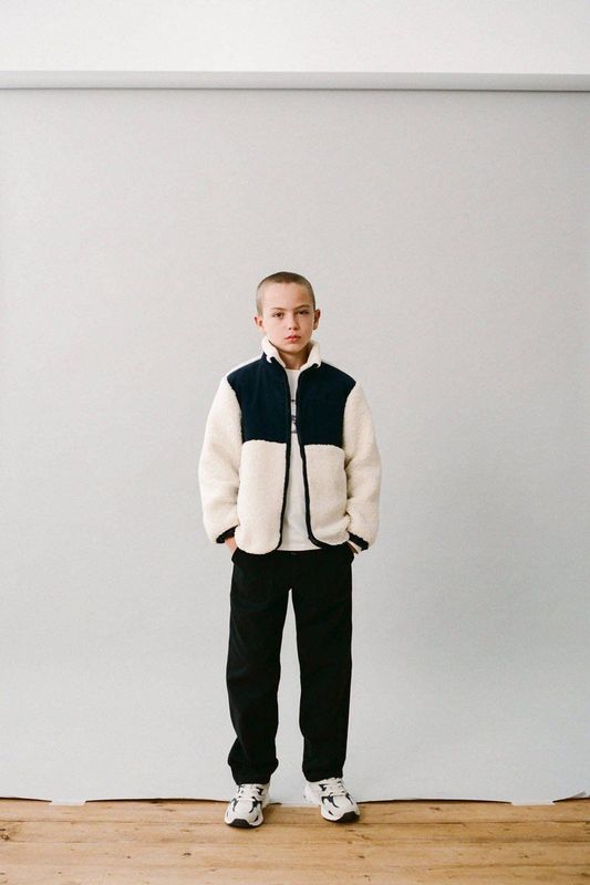Mango Kids - Jas - Zacht Teddy Materiaal