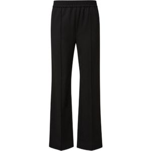 comma straight fit broek zwart