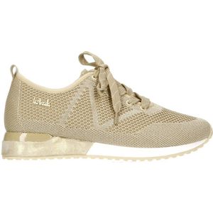 La Strada knitted sneakers beige/zilver