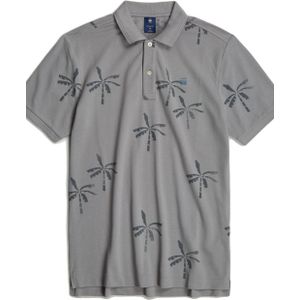 G-Star RAW polo met all over print winter grey