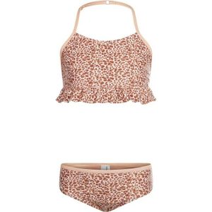 Koko Noko halter bikini met ruches oudroze/roze