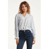 Smashed Lemon Dames3d bloemenprint top met v hals |