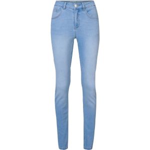 Miss Etam high waist slim fit jeans Jackie lengte 28 inch light blue