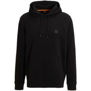 BOSS hoodie Wetalk met logo zwart