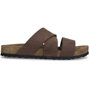 Manfield nubuck slippers bruin