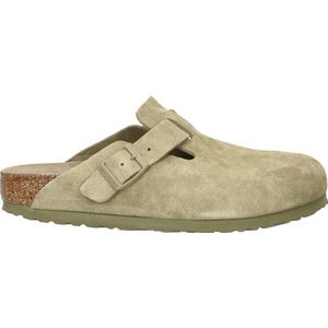 Birkenstock Boston suède clogs beige