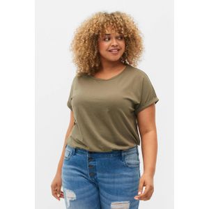 Zizzi T-shirt kaki
