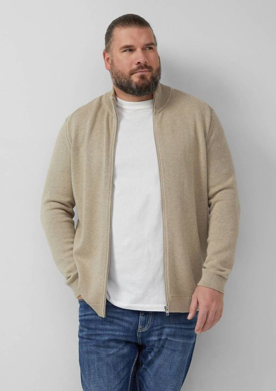 Gebreid Vest - Katoen - Troyerkraag - Schipperstruien