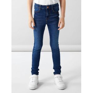 NAME IT KIDS skinny jeans NKFPOLLY dark blue denim