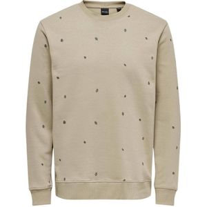 ONLY & SONS sweater ONSDAVE met all over print bruin