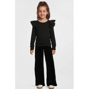 Anytime - Longsleeve - Meisjes - Zachte Katoenmix - Ruches bij de Mouwen