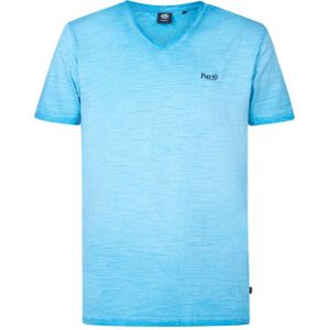 Petrol Industries gemêleerd T-shirt electric blue
