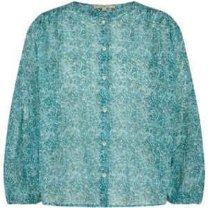 Circle of Trust blouse GEZA met all over print blauw