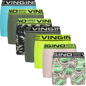 Vingino boxershort Week - set van 7 army groen/multicolor