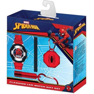 Accutime LCD Watch Gift Set Spider-Man