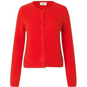 modström Gebreid vest 'Treemd'  rood