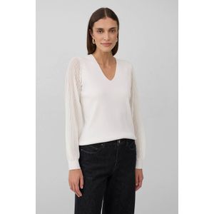 Gebreide Trui - V-halslijn - Normale Pasvorm - Viscosemix
