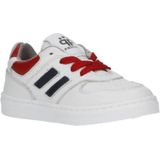 Pinocchio leren sneakers wit/rood