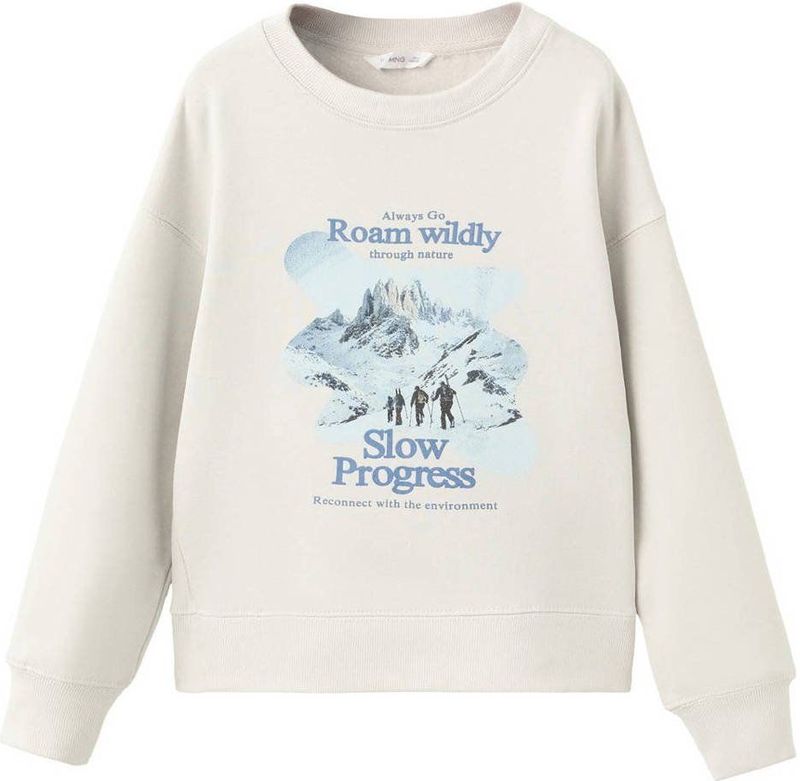Mango Kids sweater ecru