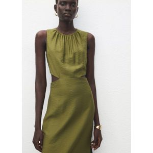 Mango cocktailjurk groen