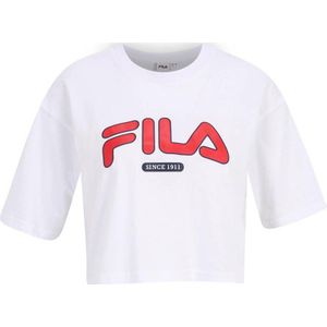 Fila T-shirt met logo wit/rood