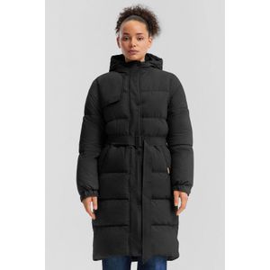 Vacht - Lange Gewatteerde Outdoorjas - Met Vaste Capuchon - Synthetische Vulling