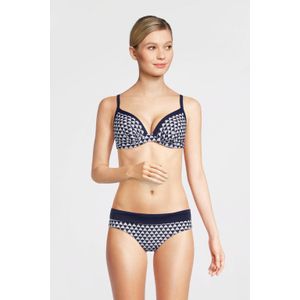 Sassa Mode bikinibroekje donkerblauw/wit