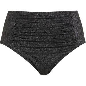 BEACHWAVE Curve high waist bikinibroekje met lurex zwart