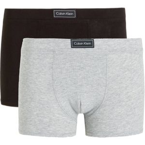 Calvin Klein boxershort - set van 2 grijs melange/zwart