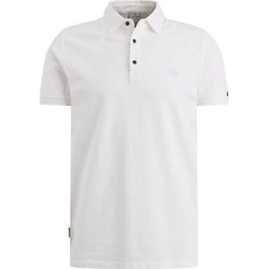 Cast Iron slim fit polo met logo wit