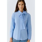 Oui - Blouse lange mouw - Blauw - 0087627