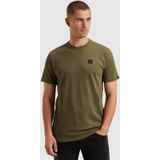 PME Legend Rechtvallend T-shirt donkergroen