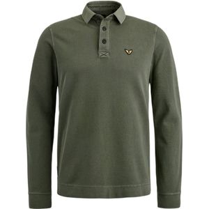 PME Legend regular fit polo met logo groen