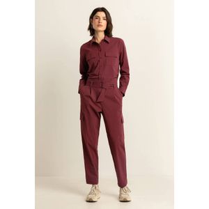 Expresso travelstof broek donkerrood