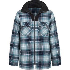 Life-Line overshirt Peter Padded groen/grijs