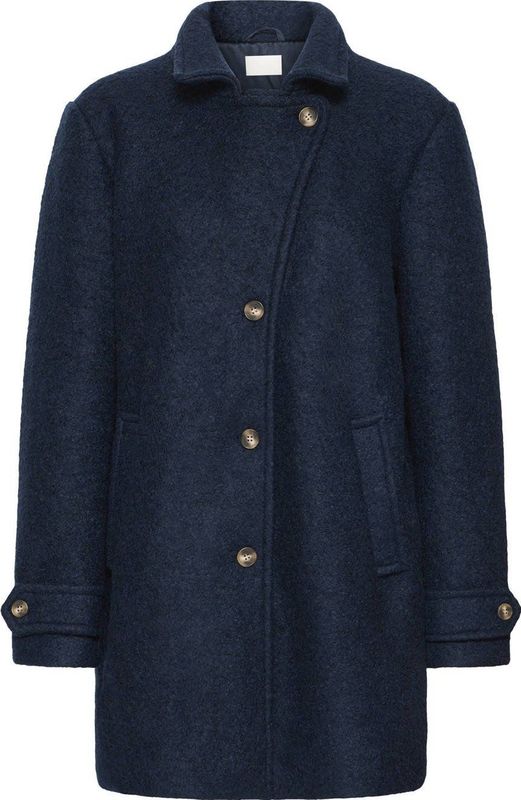 ICHI - Tipa - Lange Jas - Wolmix - Relaxed Fit