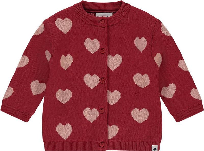 Babyface - Vest - Rood - Fijn Gebreid