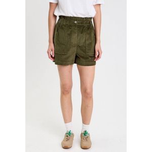 Cache Cache baggy high waist paperbag short groen
