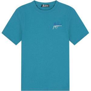 Malelions slim T-shirt blauw