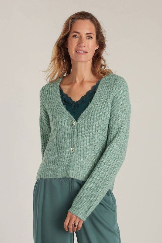 YEST - Delya - Vest - Mint/Melange